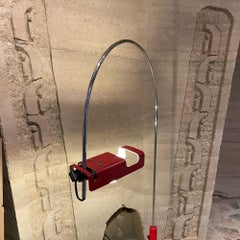 1969 Joe Colombo Architectural Red Spider Task Desk Lamp by Oluce Italy