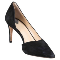 By Malene Birger Black Suede D'Orsay Pumps Size IT 37