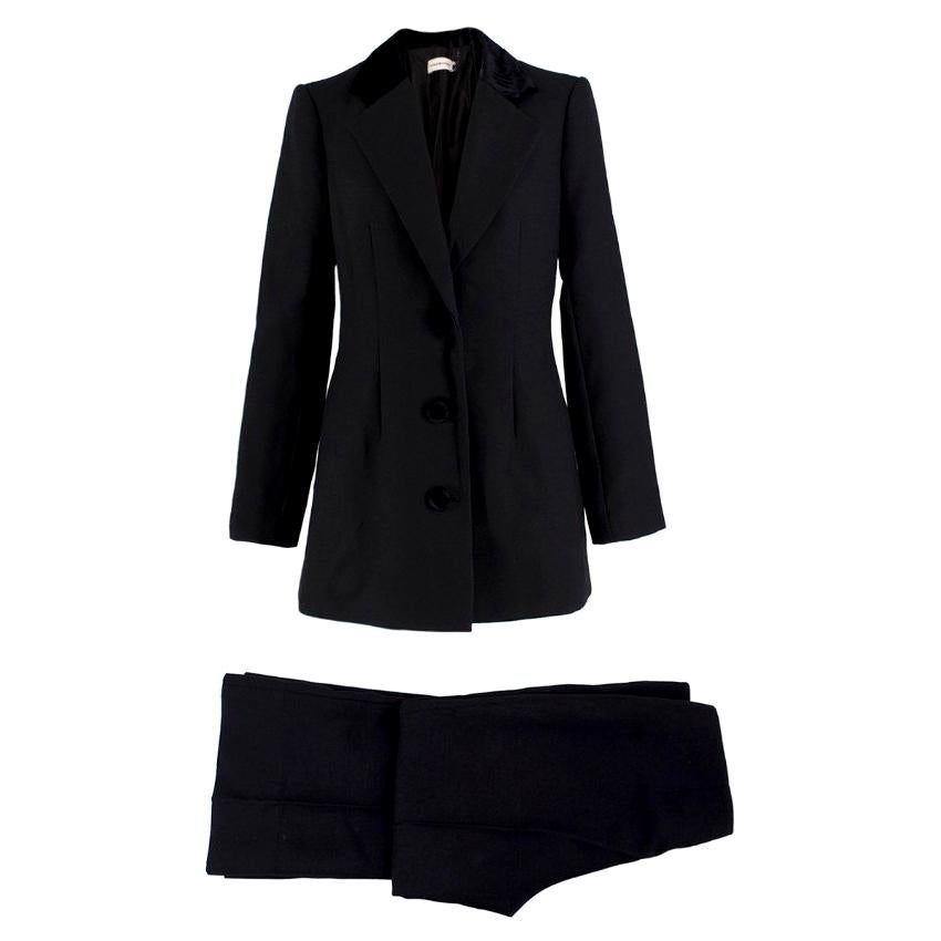 By Malene Birger Black Wool-Twill Suit - New Season For Sale