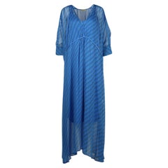 By Malene Birger Printed Silk Maxi Dress Dk 42 Uk 16