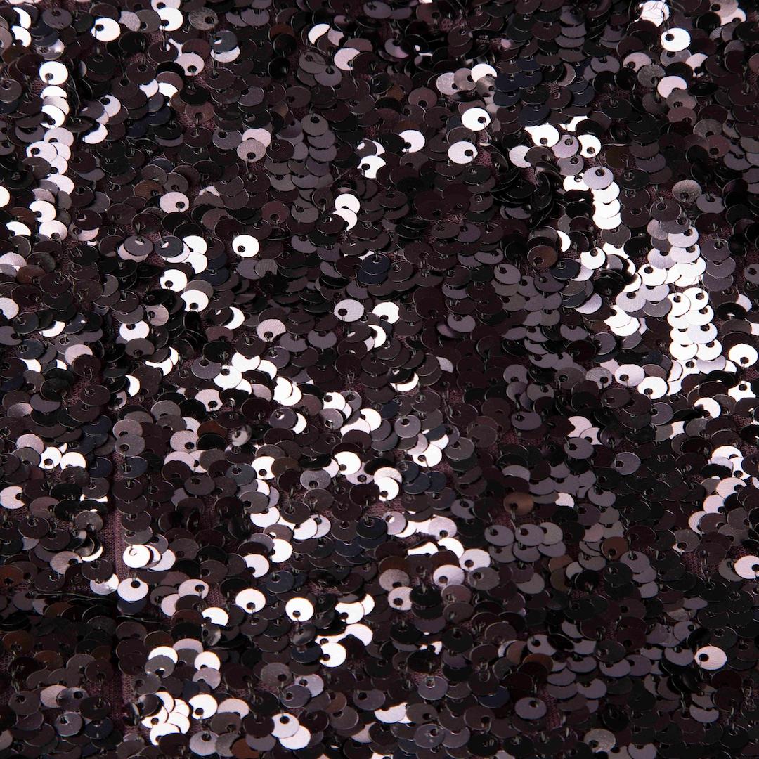 Nero By Malene Birger - Top a maniche lunghe con paillettes viola - taglia L. in vendita