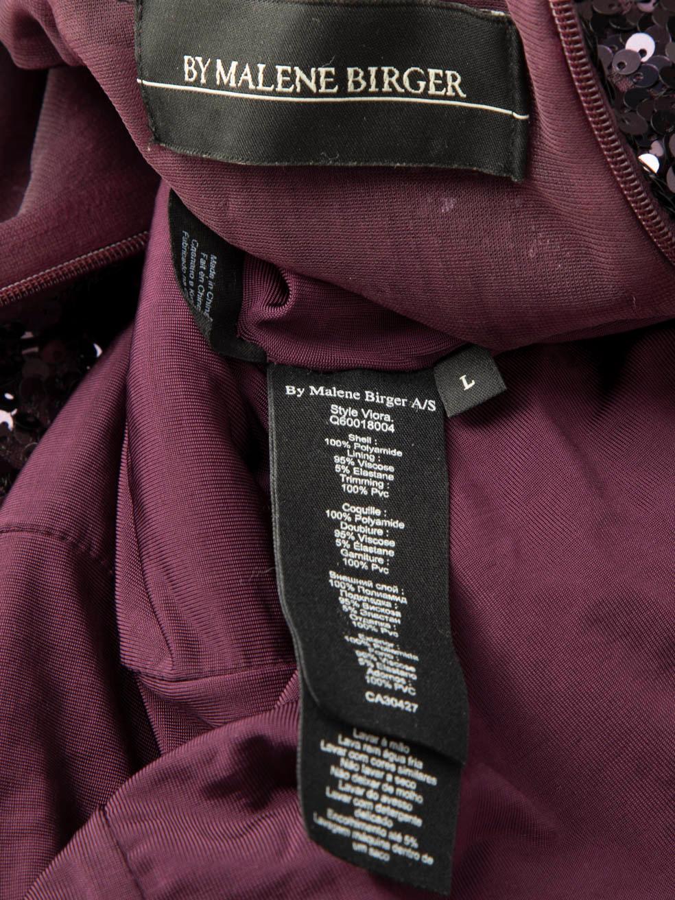 Donna By Malene Birger - Top a maniche lunghe con paillettes viola - taglia L. in vendita