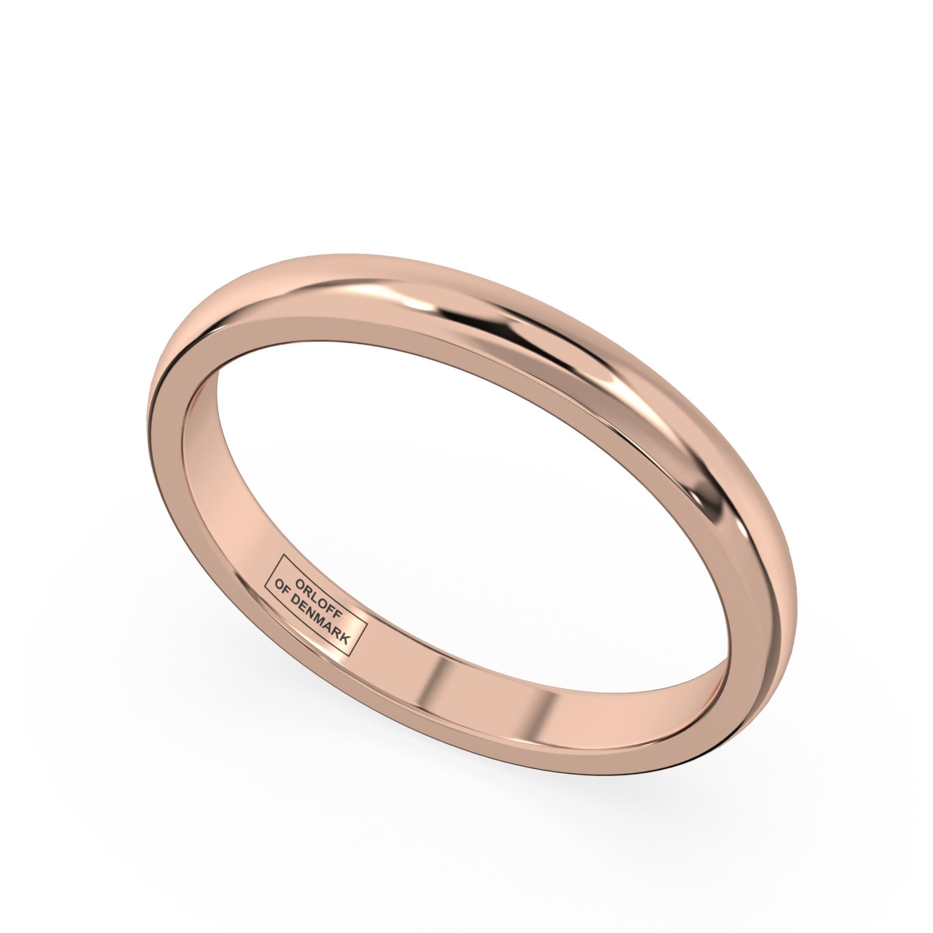 For Sale:  BY ORDER: Classic Band Ring in 18K White Gold, Yellow Gold, Rose Gold 8