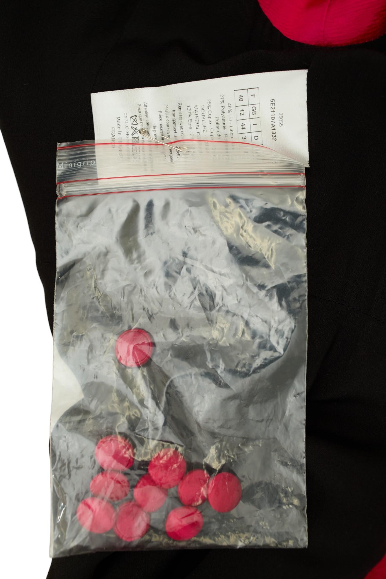 di Raf Simons P/E 2015 Abito Gilet Rosa Profondo in vendita 8