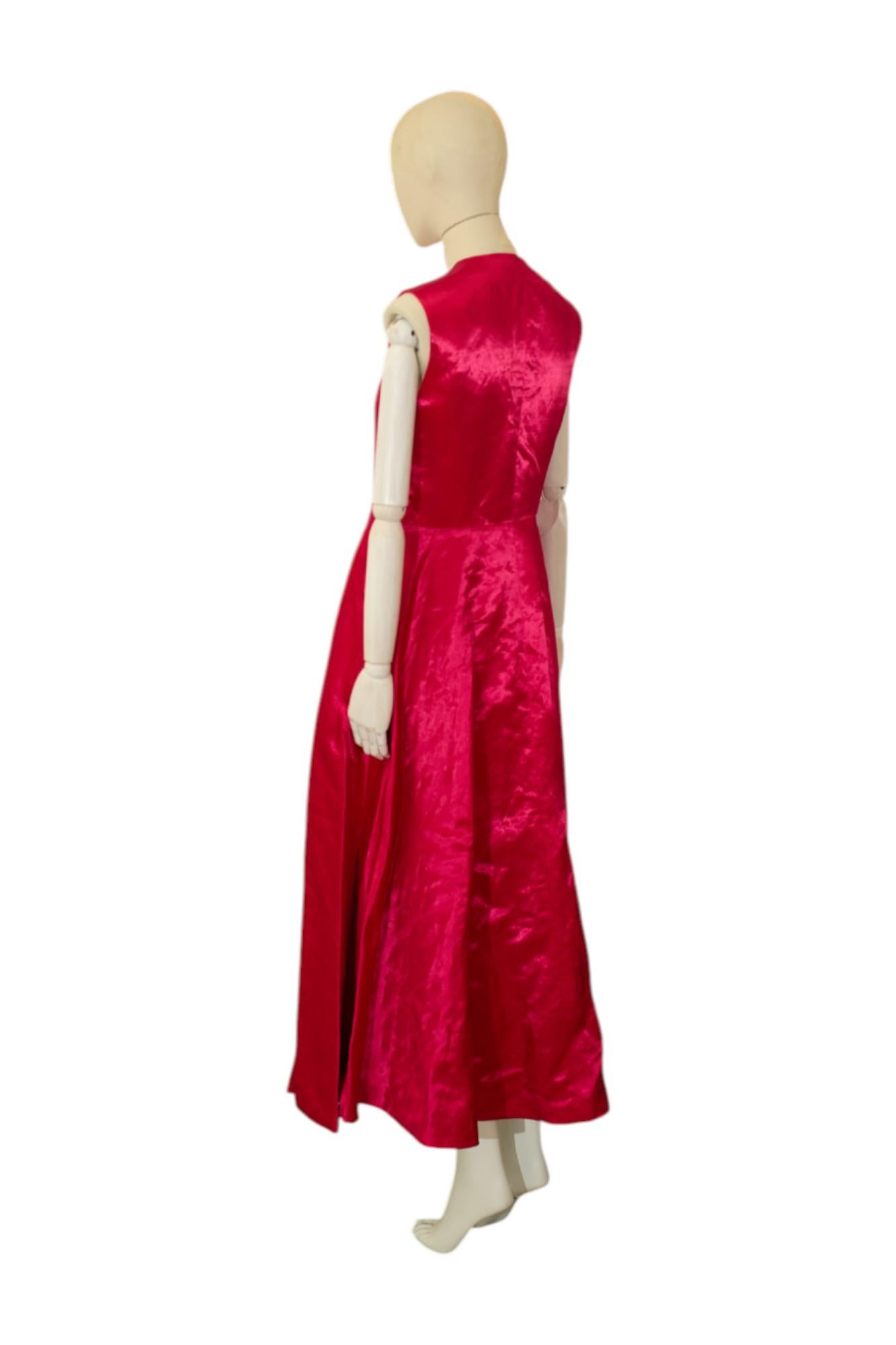 di Raf Simons P/E 2015 Abito Gilet Rosa Profondo in vendita 4