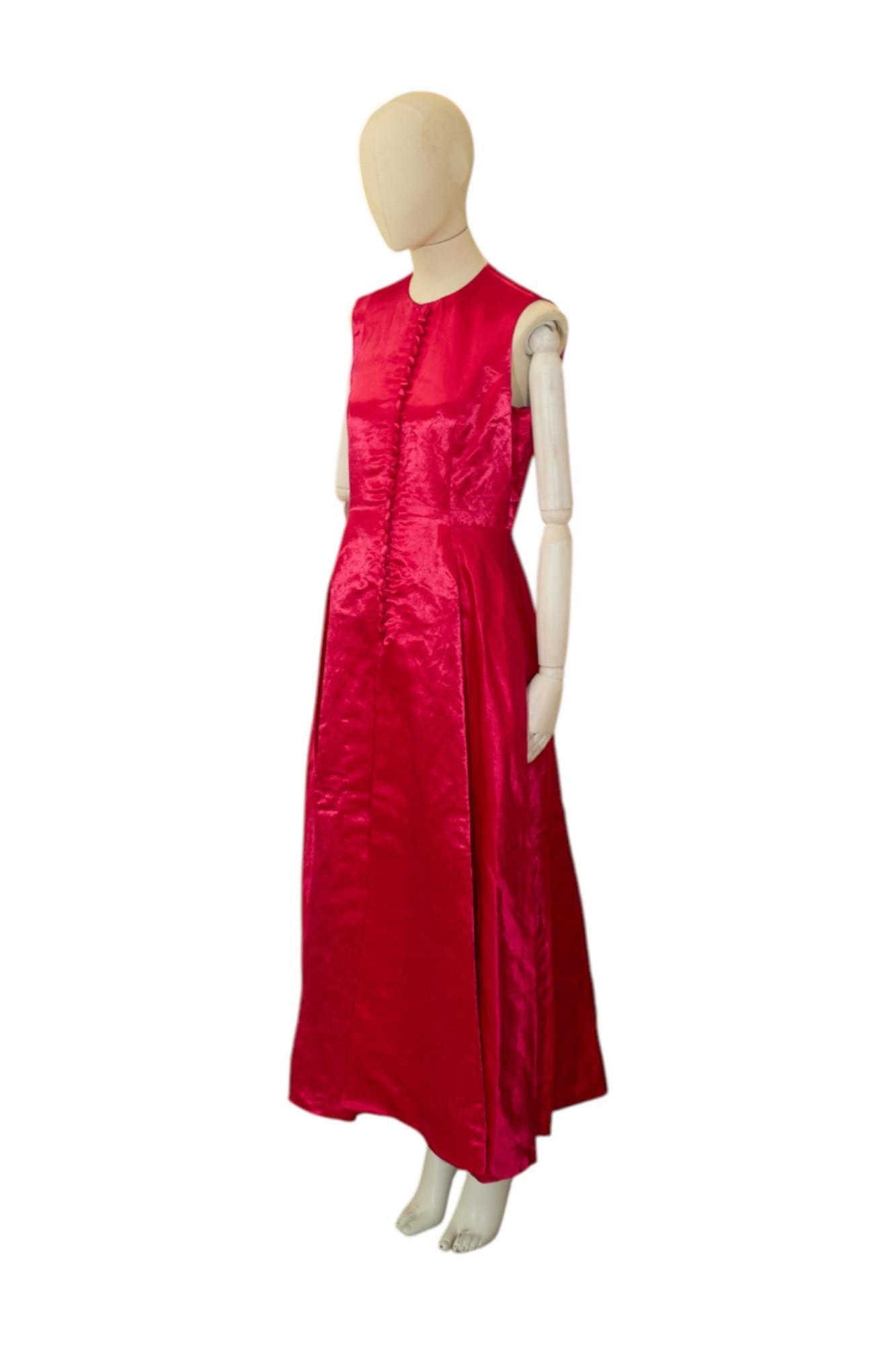 di Raf Simons P/E 2015 Abito Gilet Rosa Profondo in vendita 5