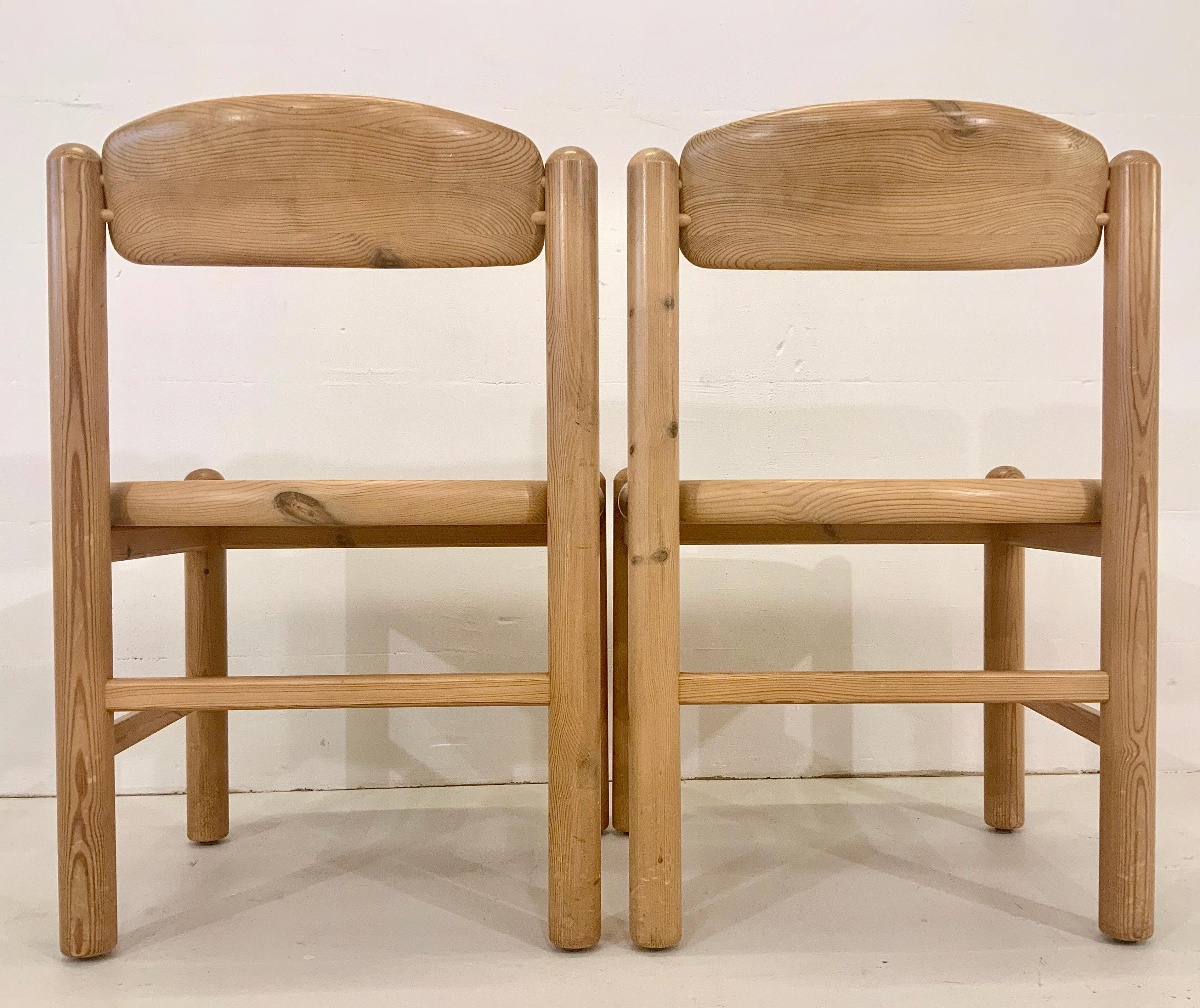 By Rainer Daumiller Danish Modern Solid Pine Wood Dining Chairs, 1960s, Set of 6 For Sale 6