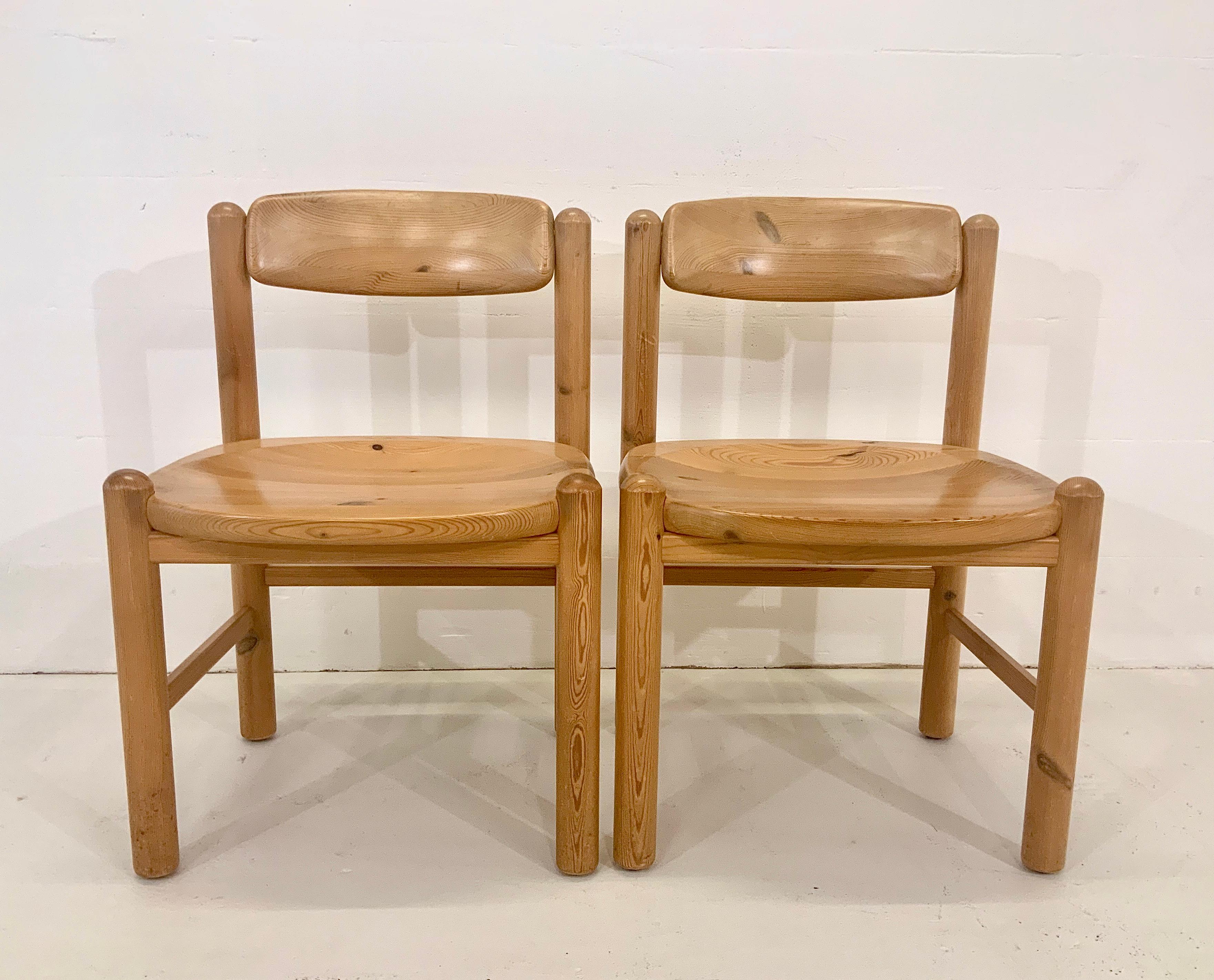 By Rainer Daumiller Danish Modern Solid Pine Wood Dining Chairs, 1960s, Set of 6 For Sale 3