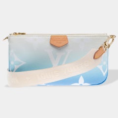 By the Pool Louis Vuitton Multi-Pochette shoulder bag in Blue canvas, GHW