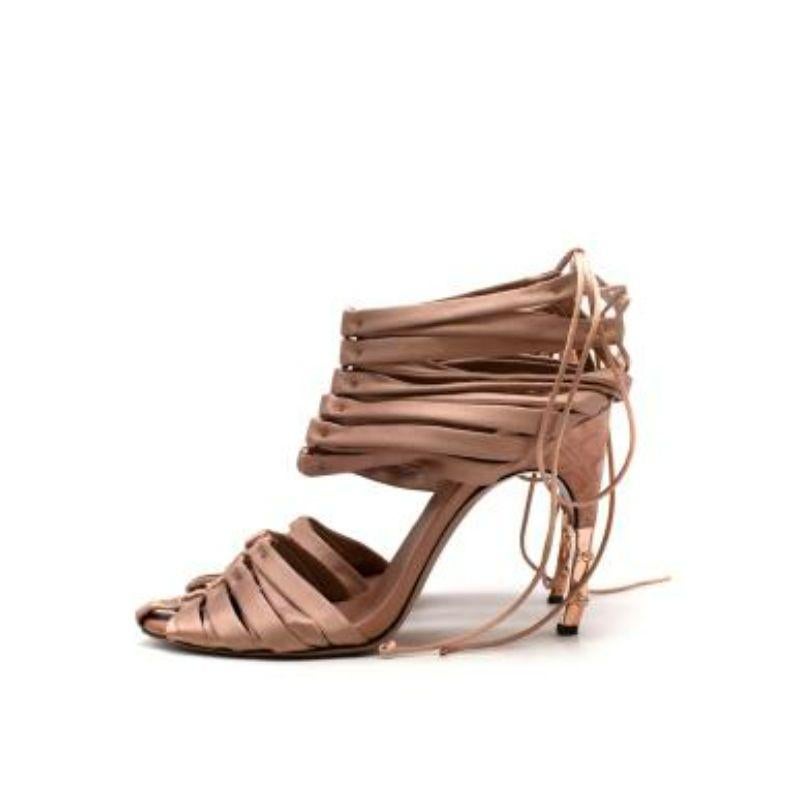 Women's by Tom Ford Blush Satin Corset Sandals