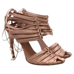 by Tom Ford Blush Satin Corset Sandals