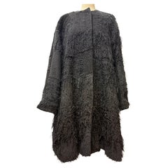 By Walid London Black Fringed Coat Size S