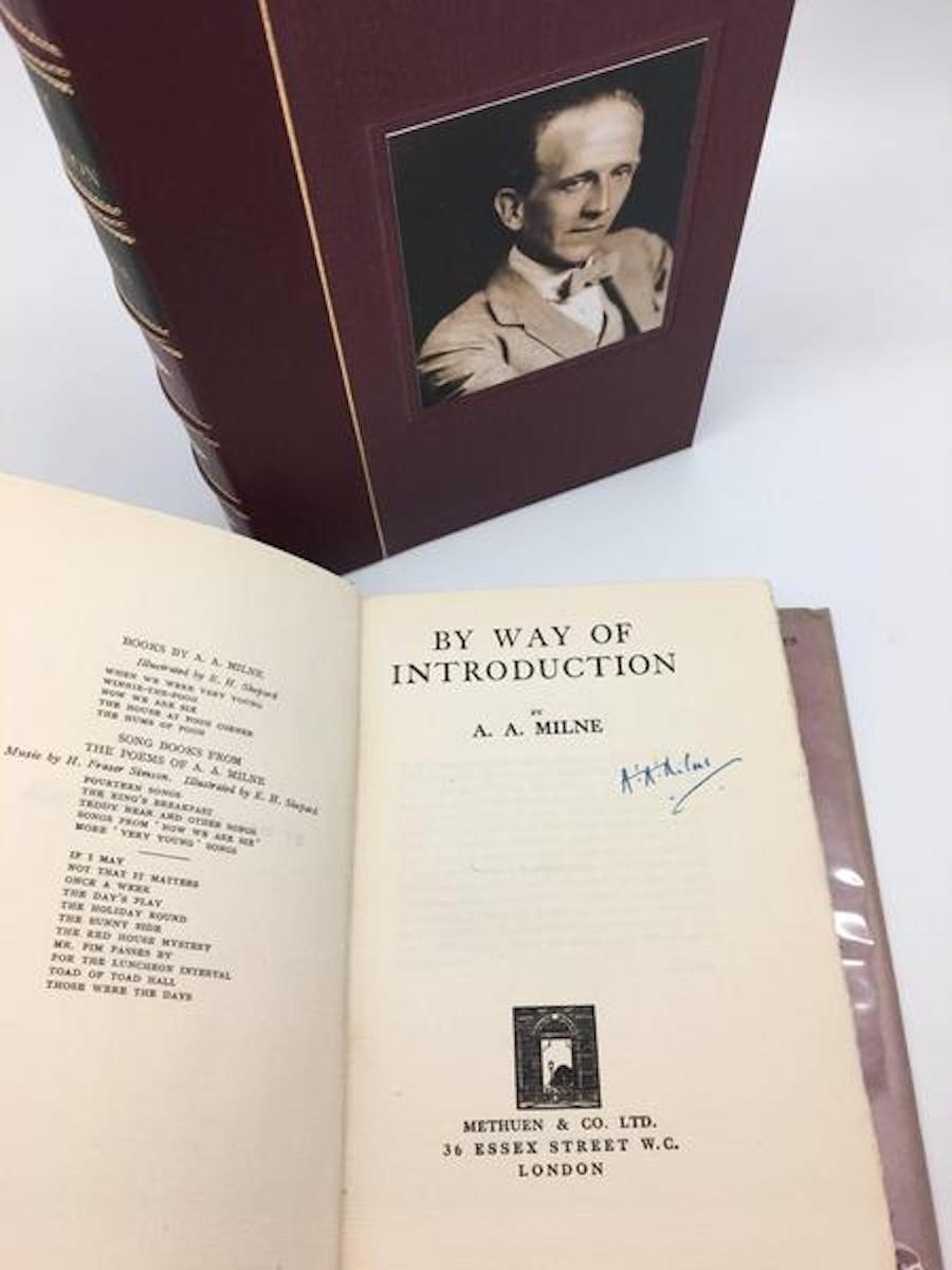 By Way of Introduction, Signed by A.A. Milne, Circa 1929 For Sale 1