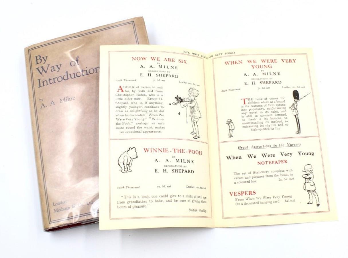 Paper By Way of Introduction, Signed by A.A. Milne, Circa 1929 For Sale