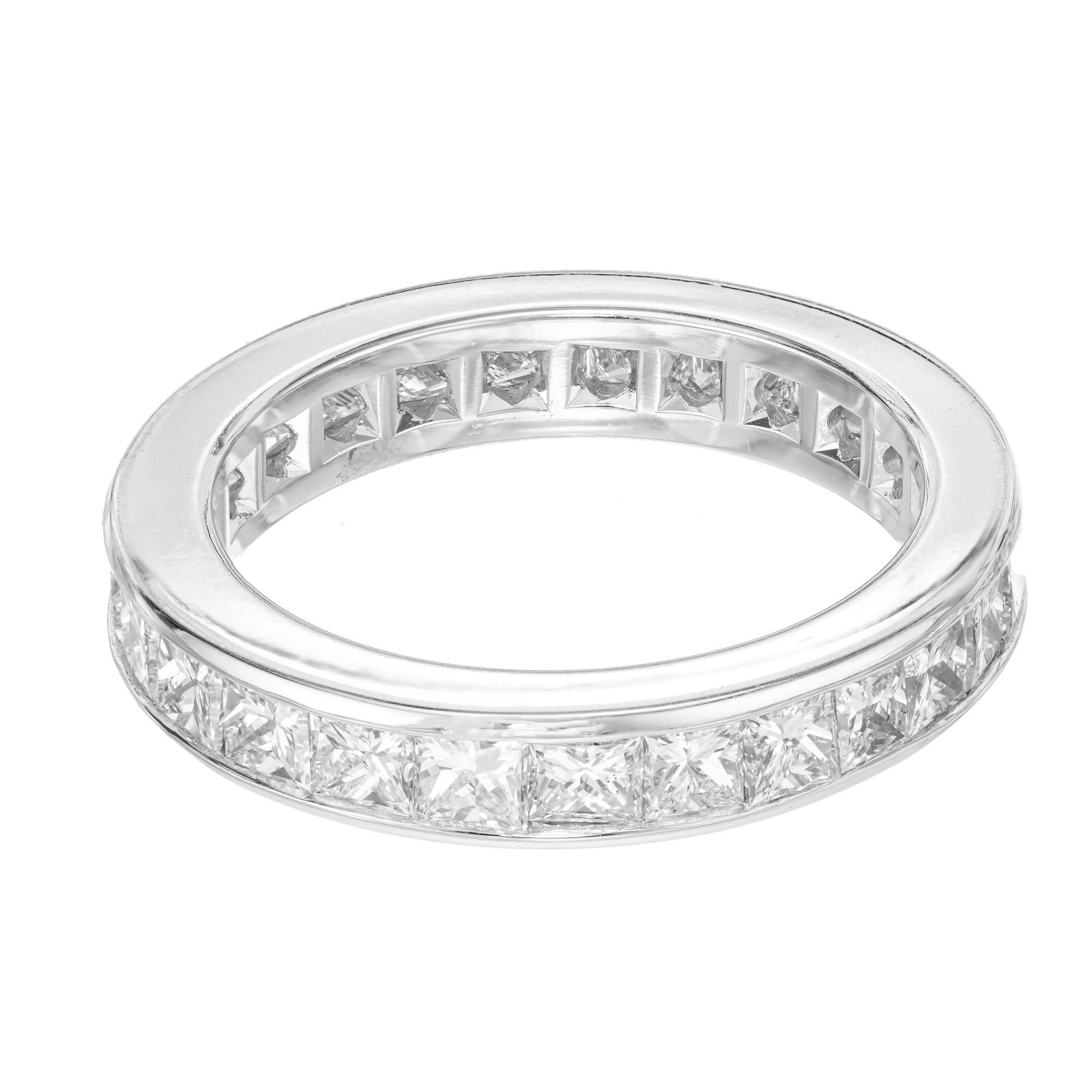 Women's Byard F. Brogan 2.40 Carat Diamond Platinum Eternity Wedding Band Ring For Sale