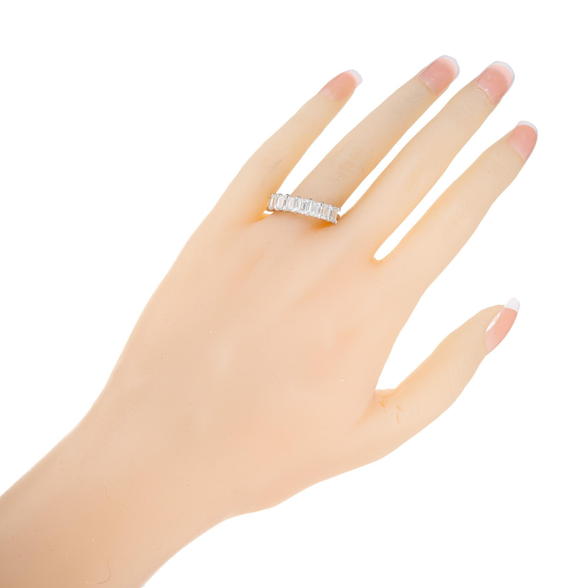 Byard F. Brogan 2.40 Carat Diamond Platinum Eternity Wedding Band Ring For Sale 2