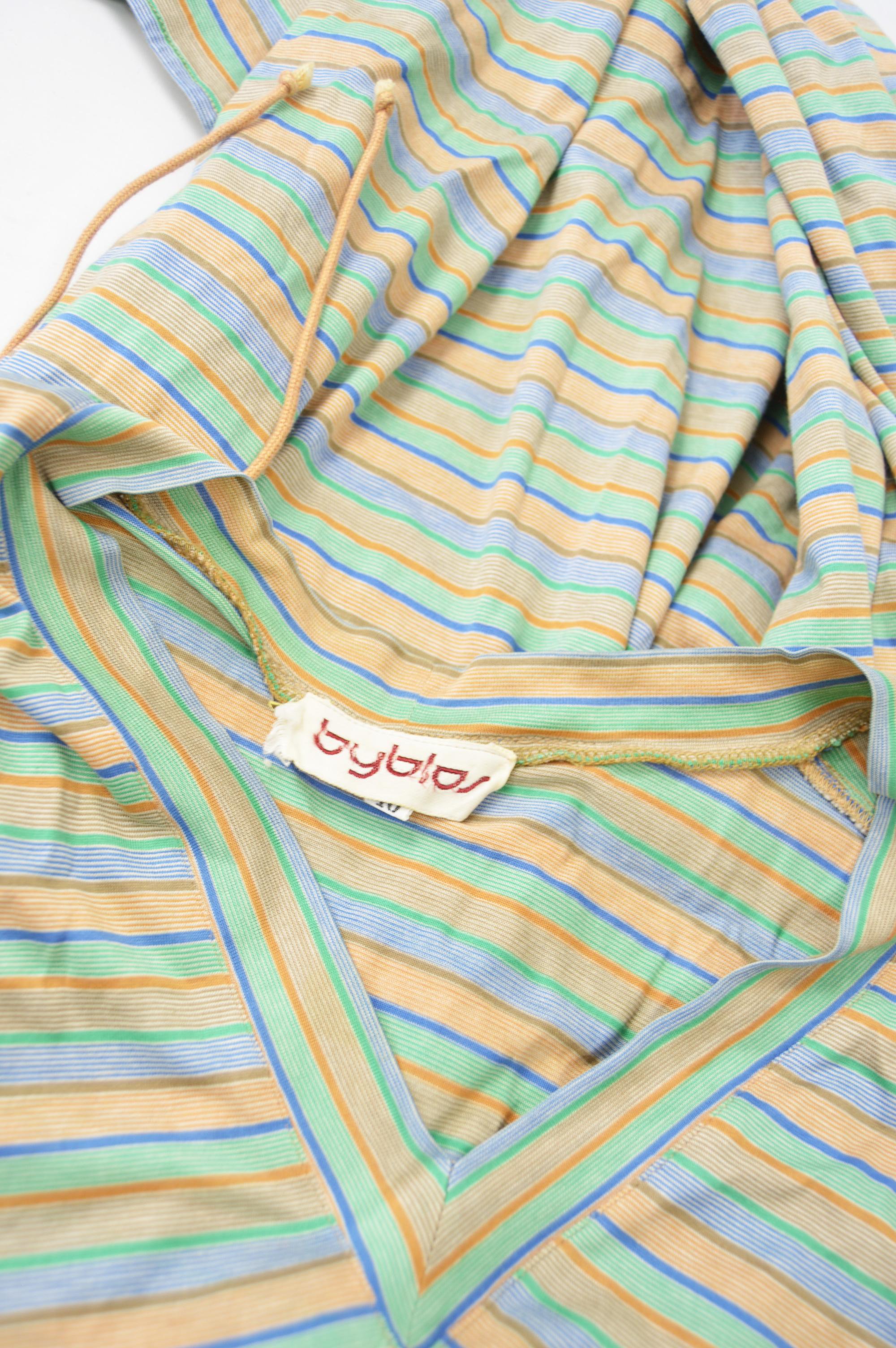 Byblos 1970s Striped Knit Dress For Sale 3