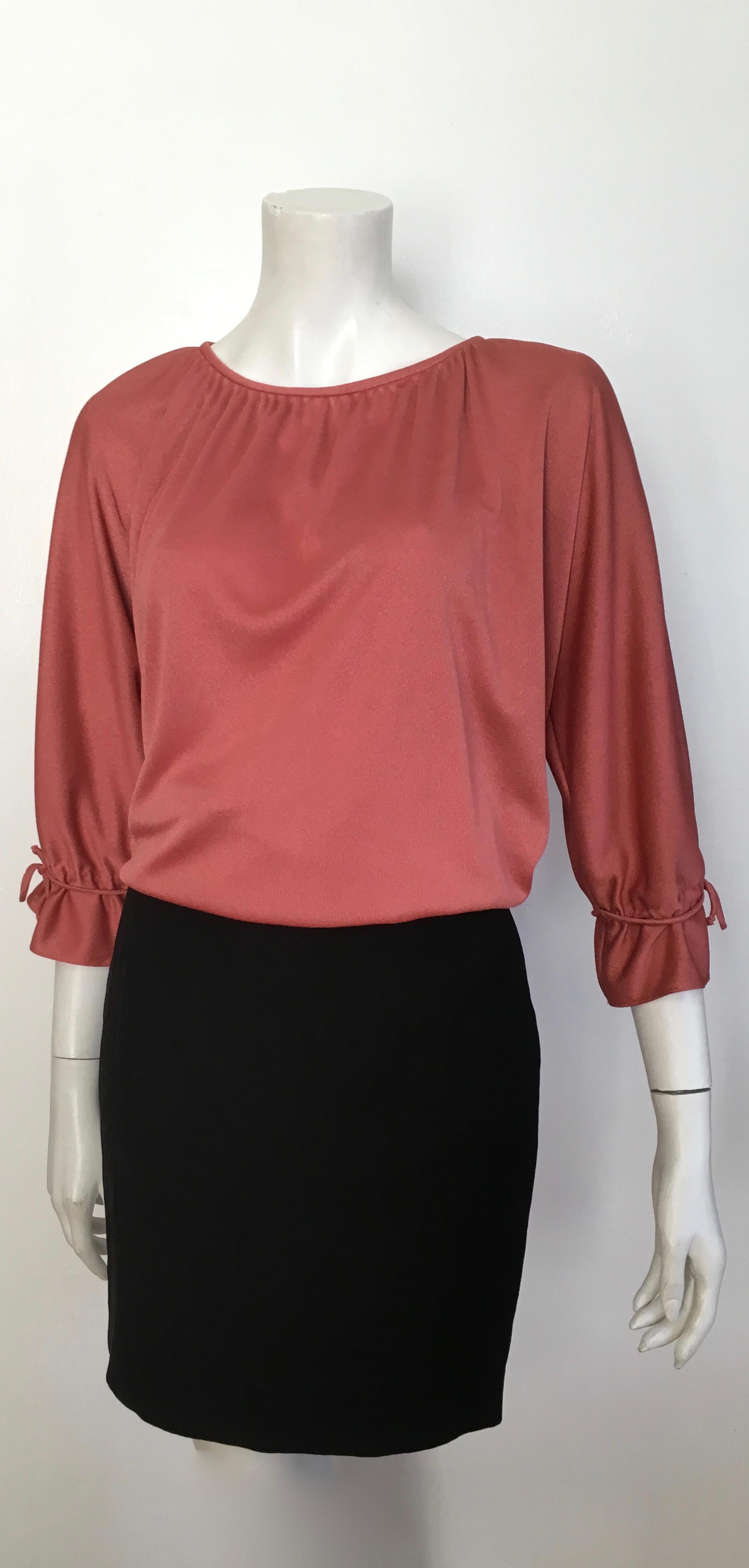 Byblos 1980s Black Linen Skirt Suit Size 4. For Sale 13