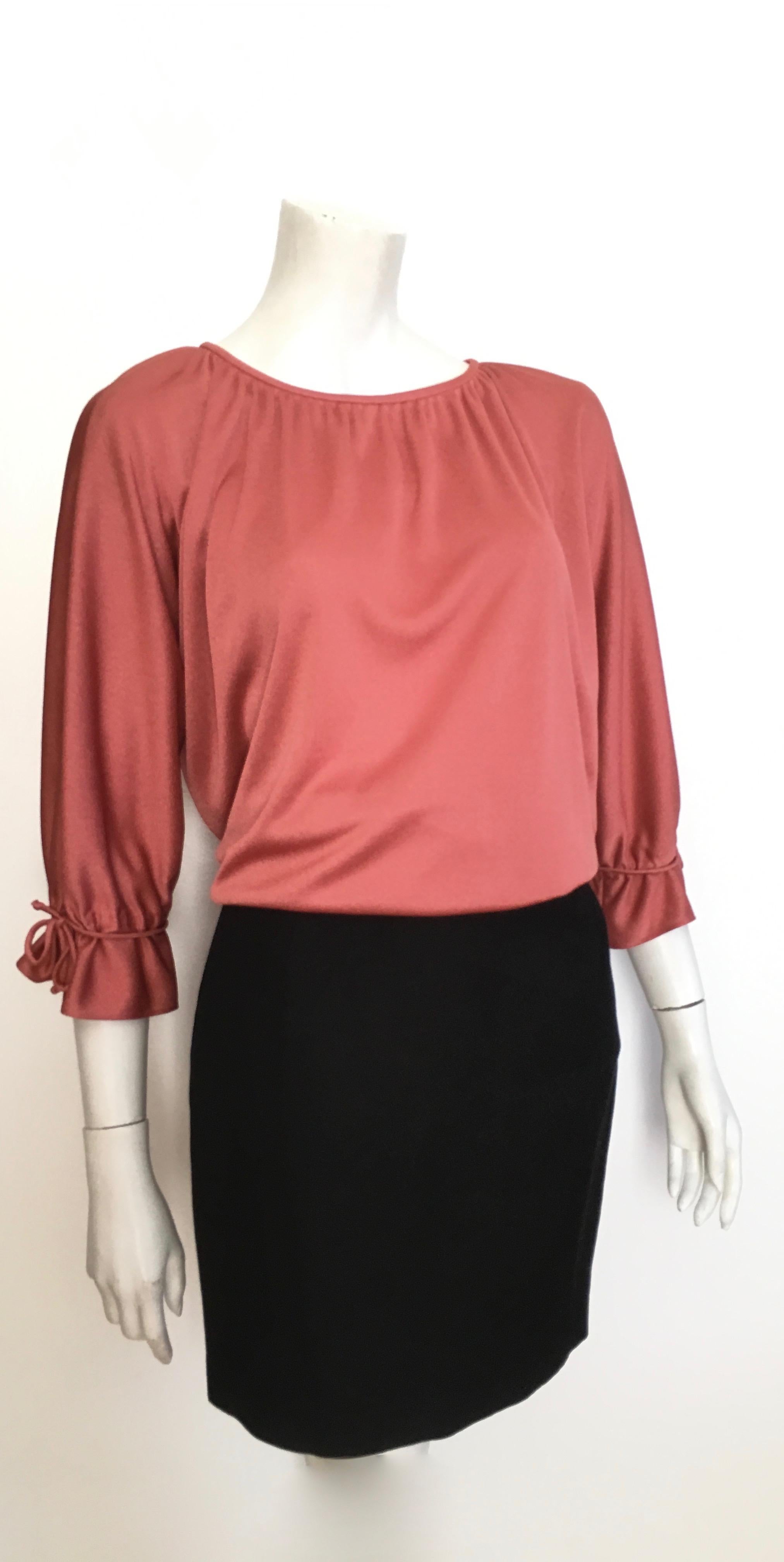 Byblos 1980s Black Linen Skirt Suit Size 4. For Sale 14