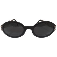 Byblos black lens silver sunglasses