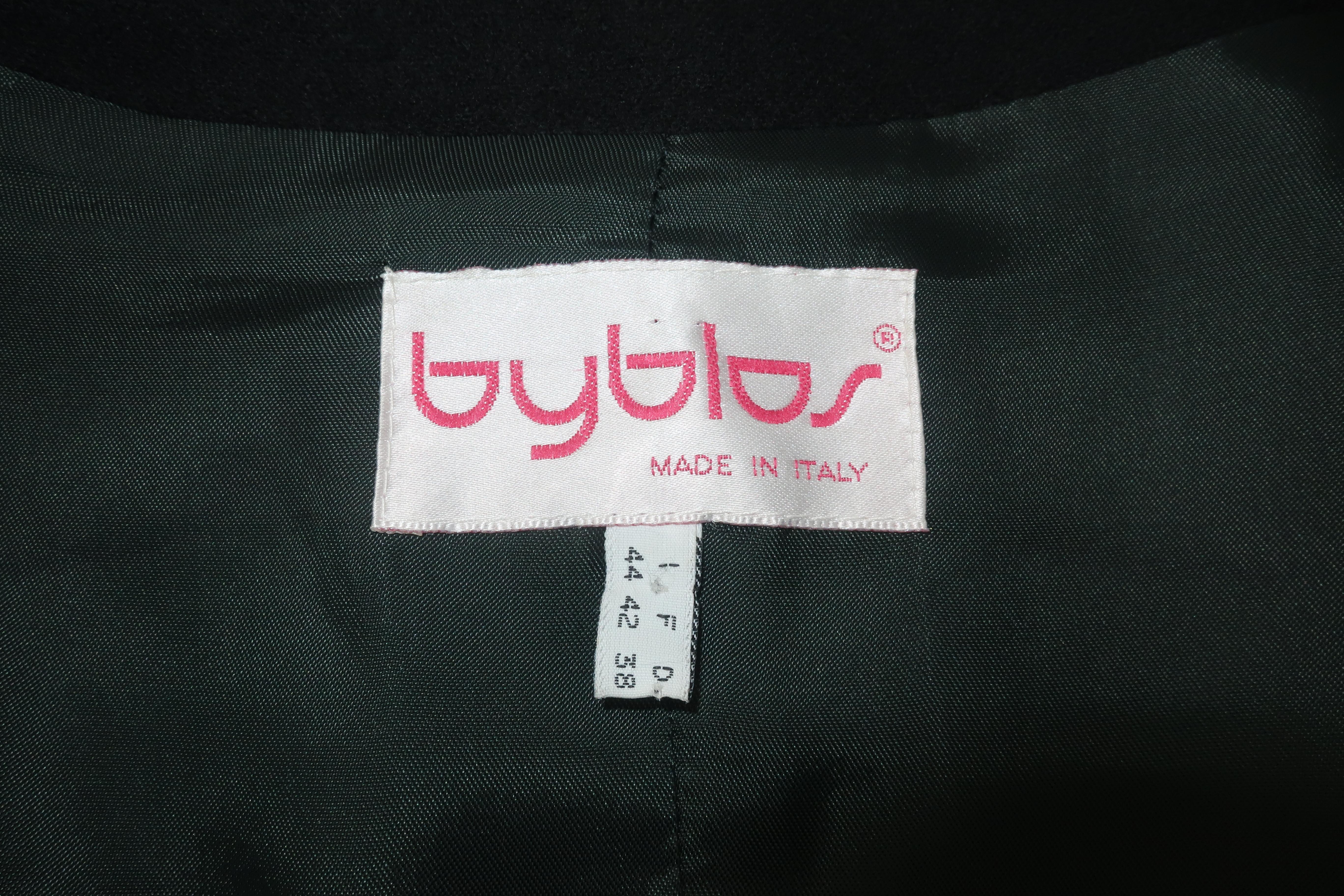 Byblos Black Wool Bejeweled Jacket, 1980’s 3
