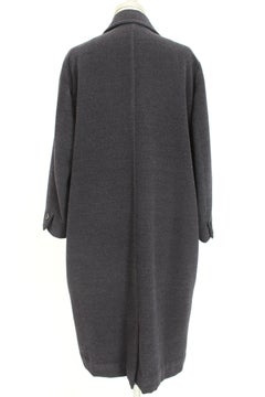 Byblos Blue Cashmere Wool Double Breasted Large Coat