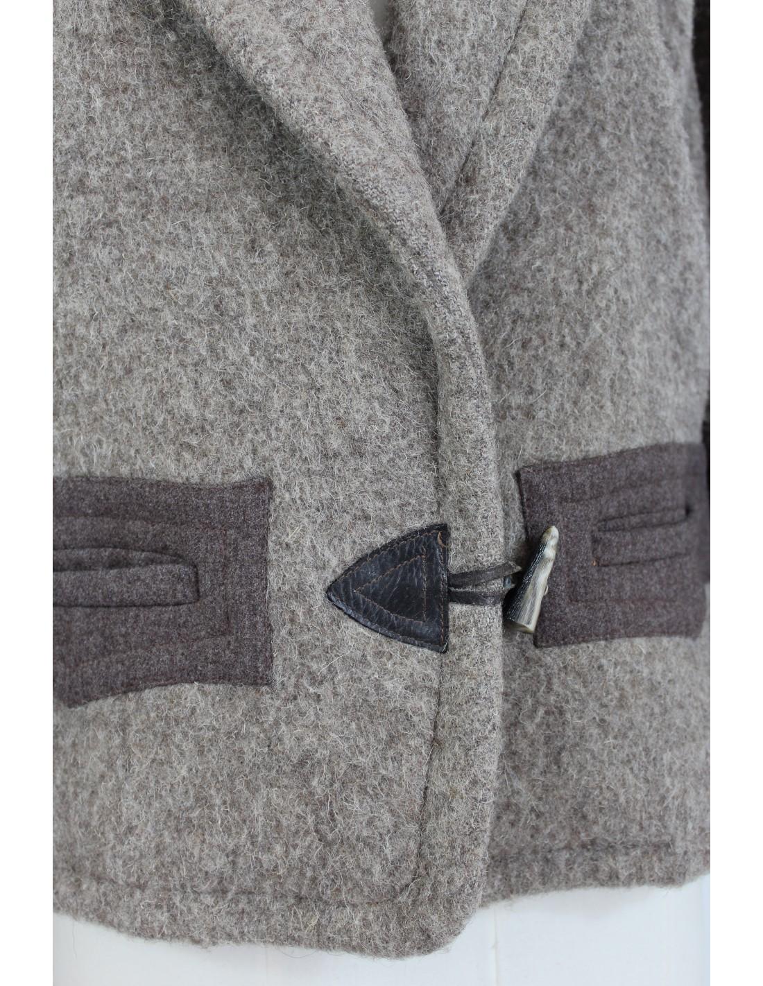 Byblos Brown Beige Wool Short Casual Coat 1