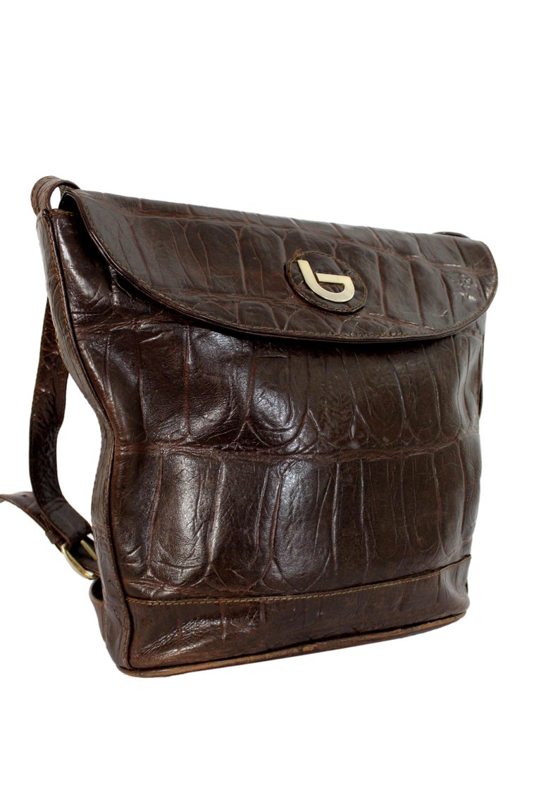 Byblos Brown Leather Bucket Bag For Sale at 1stDibs | brown leather bucket  handbag manufacturers