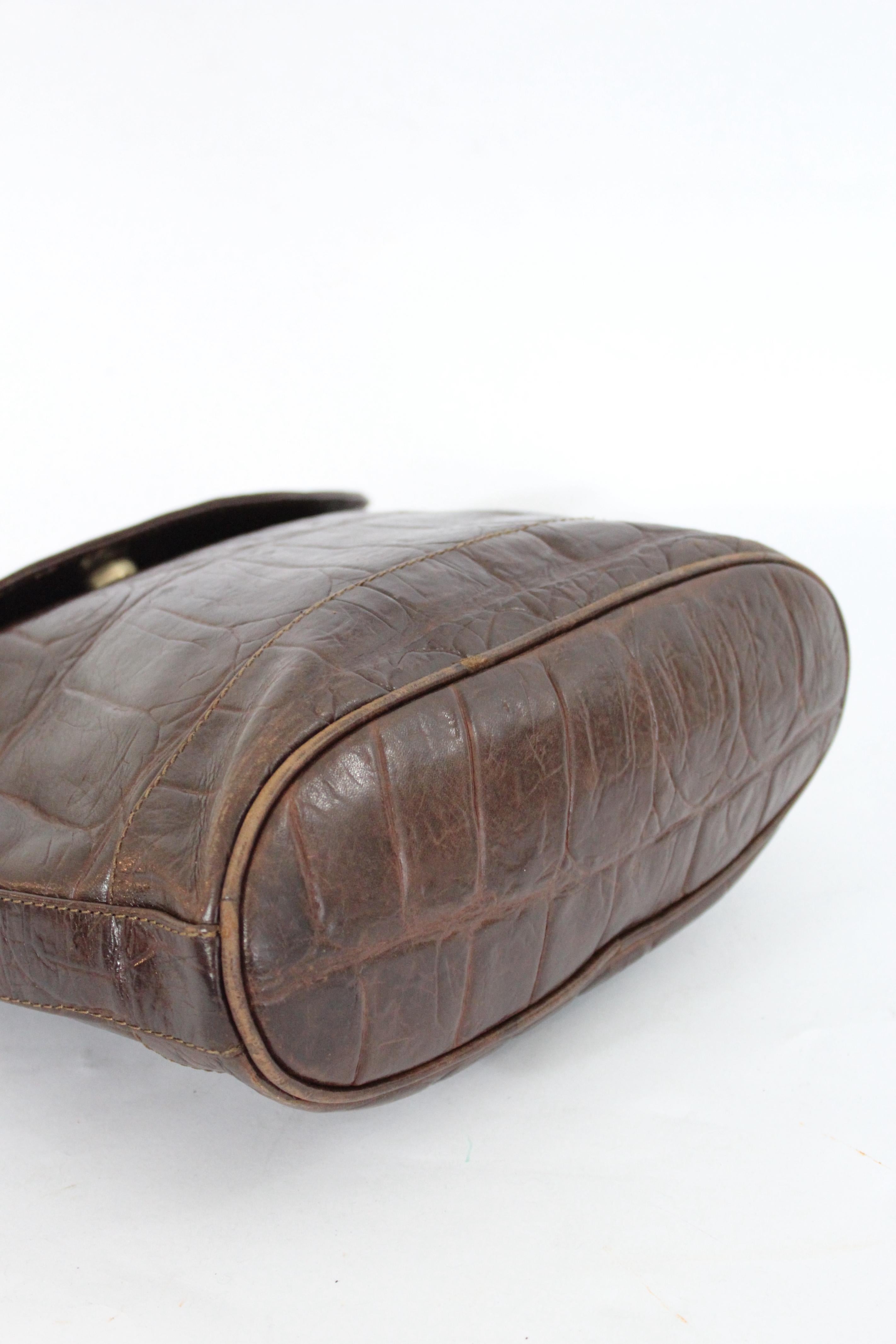 Byblos Brown Leather Bucket Bag For Sale at 1stDibs