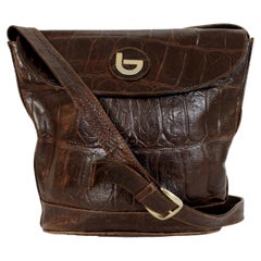 Byblos Brown Leather Bucket Bag