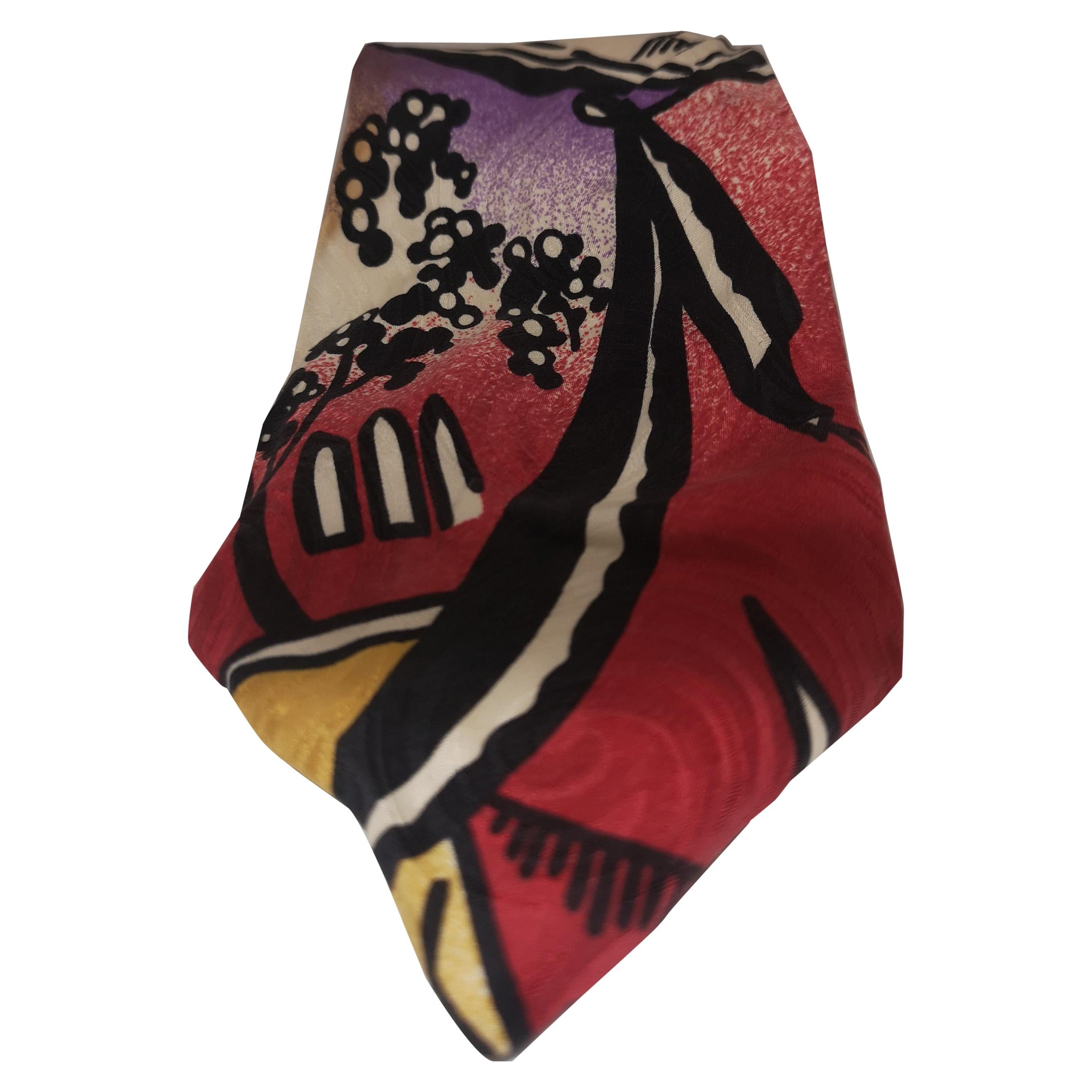 Byblos multicoloured silk tie