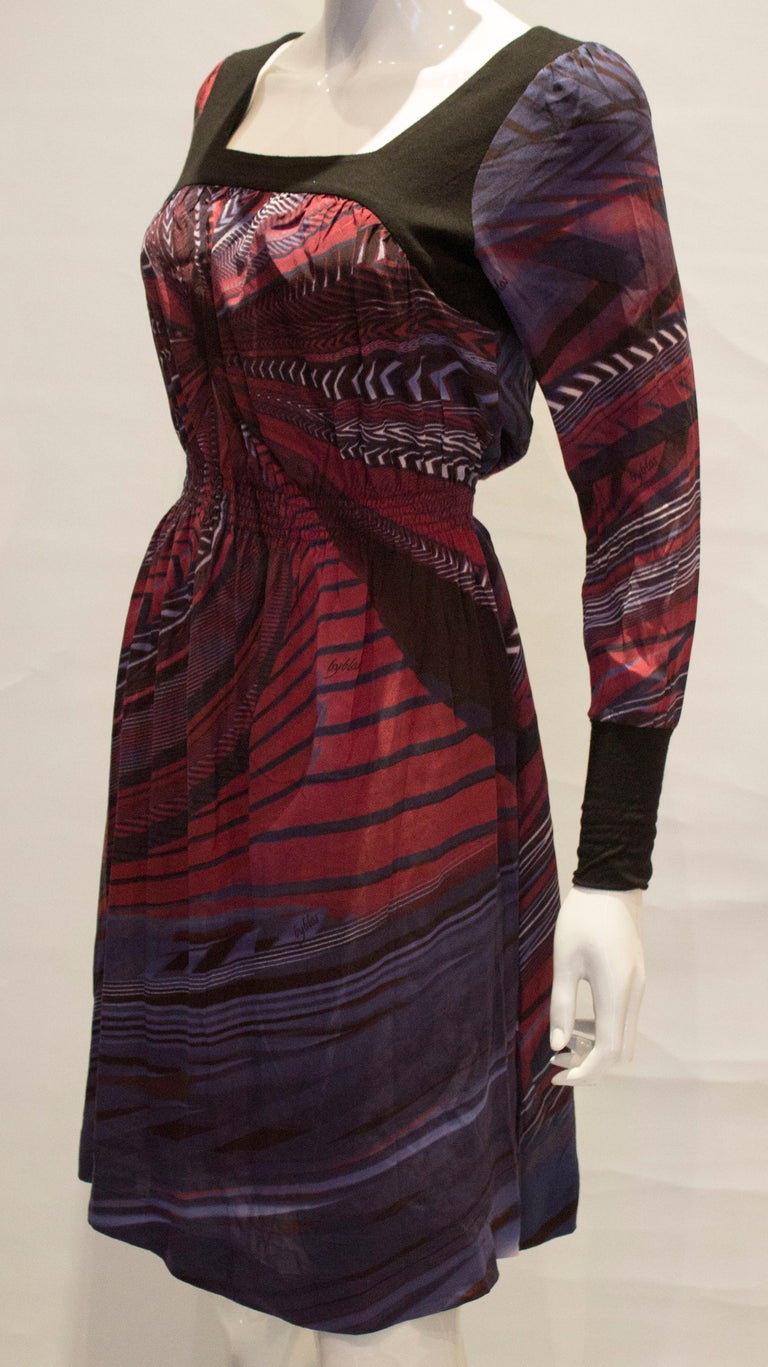 Byblos Silk Dress For Sale at 1stDibs