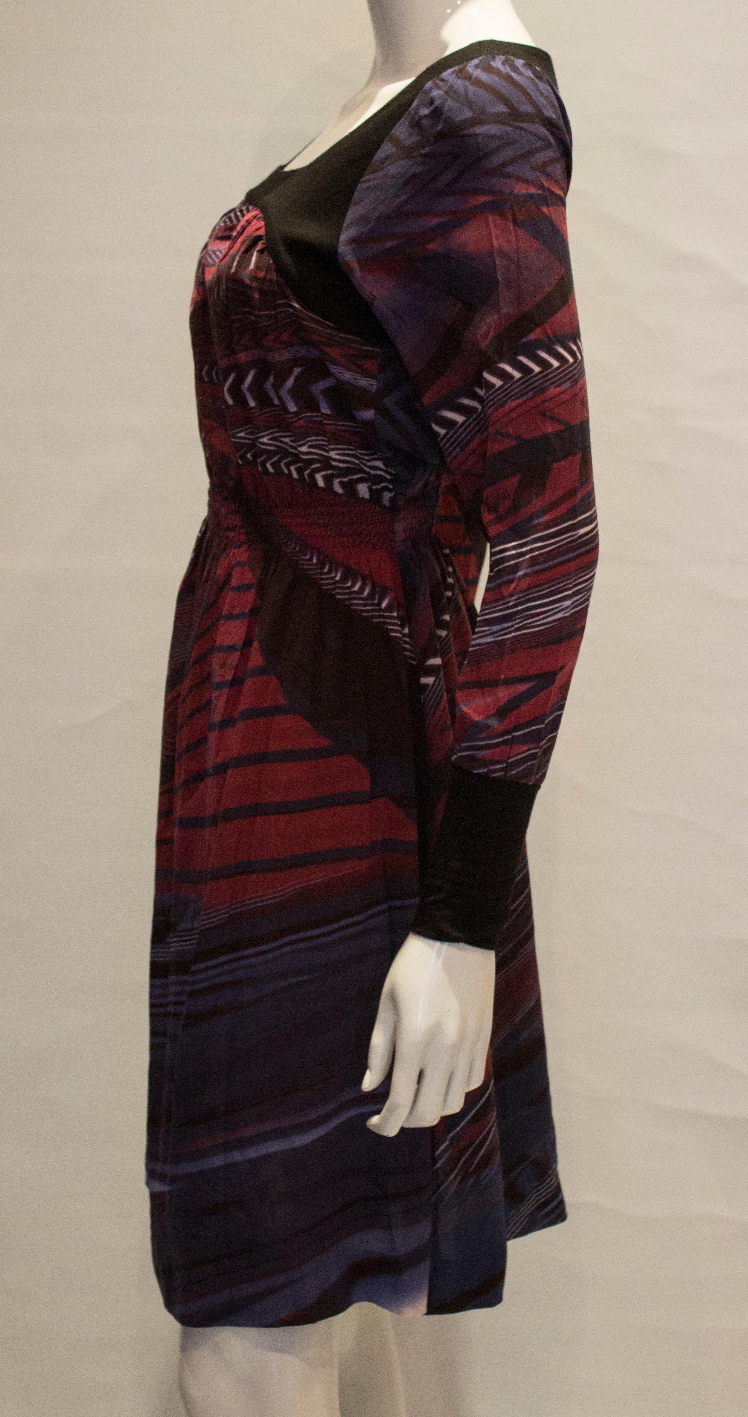 Black Byblos Silk Dress For Sale