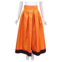 BYBLOS Silk Taffeta Skirt, 1980's