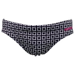 BYBLOS Talla 36 Negro Blanco Cuadros Mezcla de Poliamida Cintura Elástica Speedo