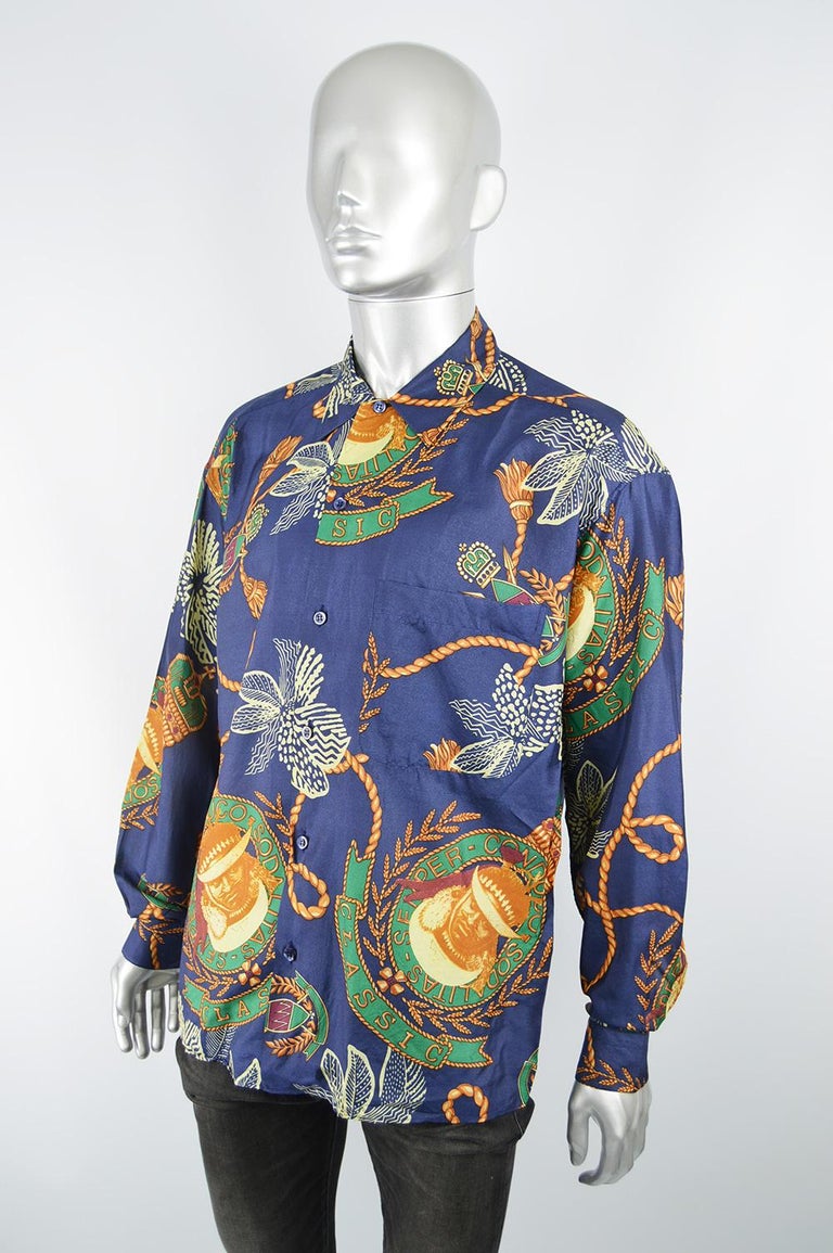 men's baroque print shirt