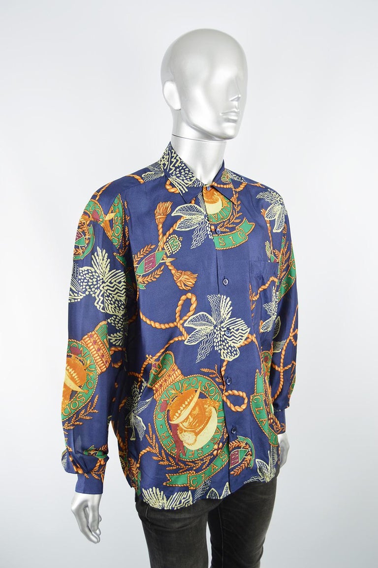 men's baroque print shirt