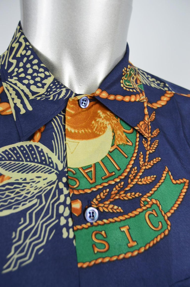 men's baroque print shirt
