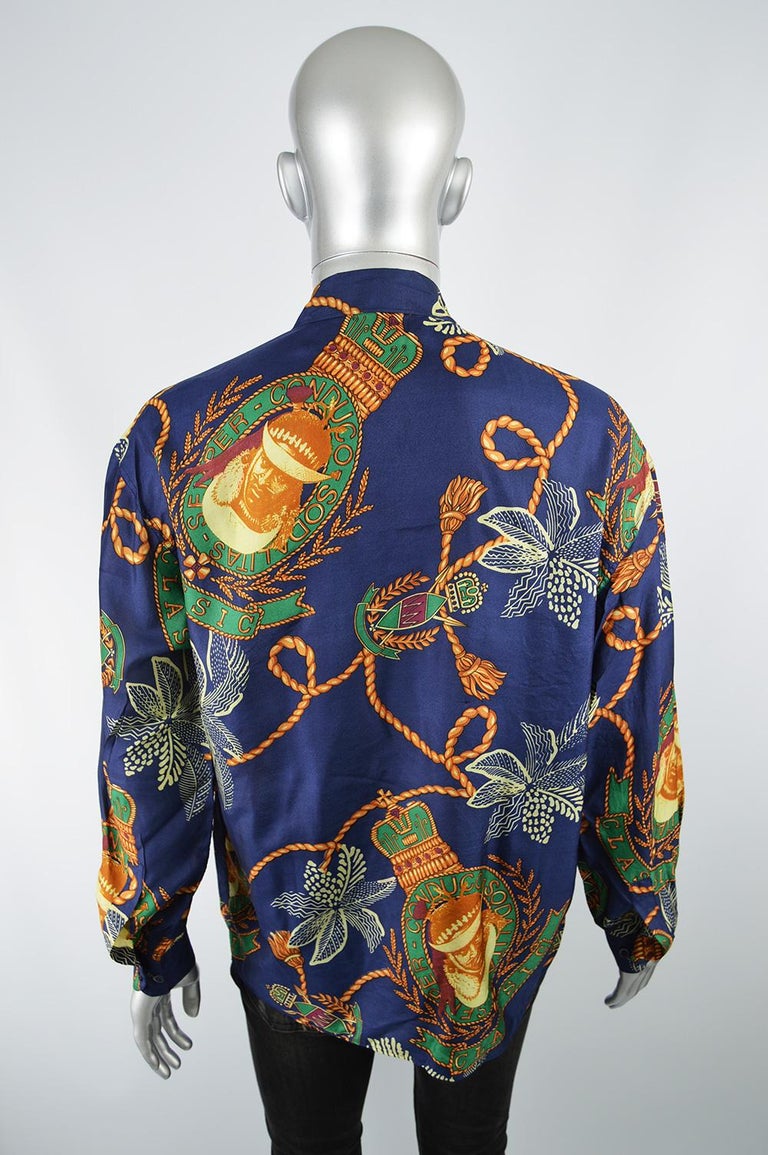 men's baroque print shirt