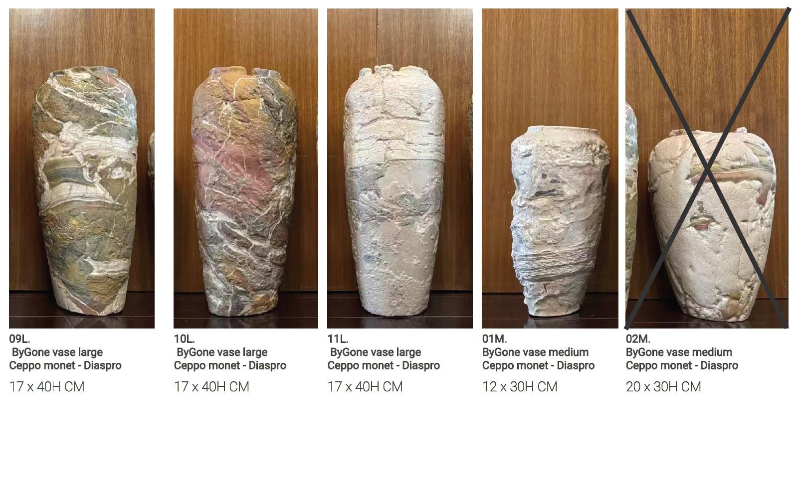 Vaso in marmo verde, contemporaneo e moderno, scolpito a mano, vaso d'altri tempi FORMAR in vendita 1