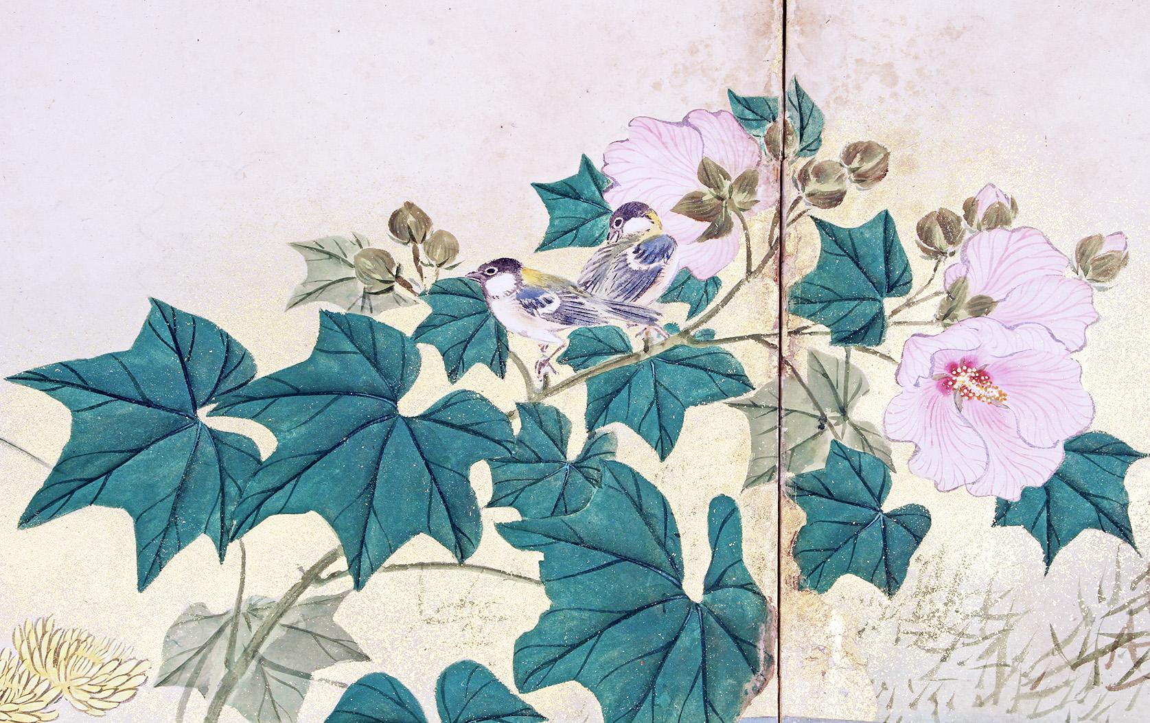 Byobu - Japanese Folding Screen In Good Condition For Sale In Brescia, IT