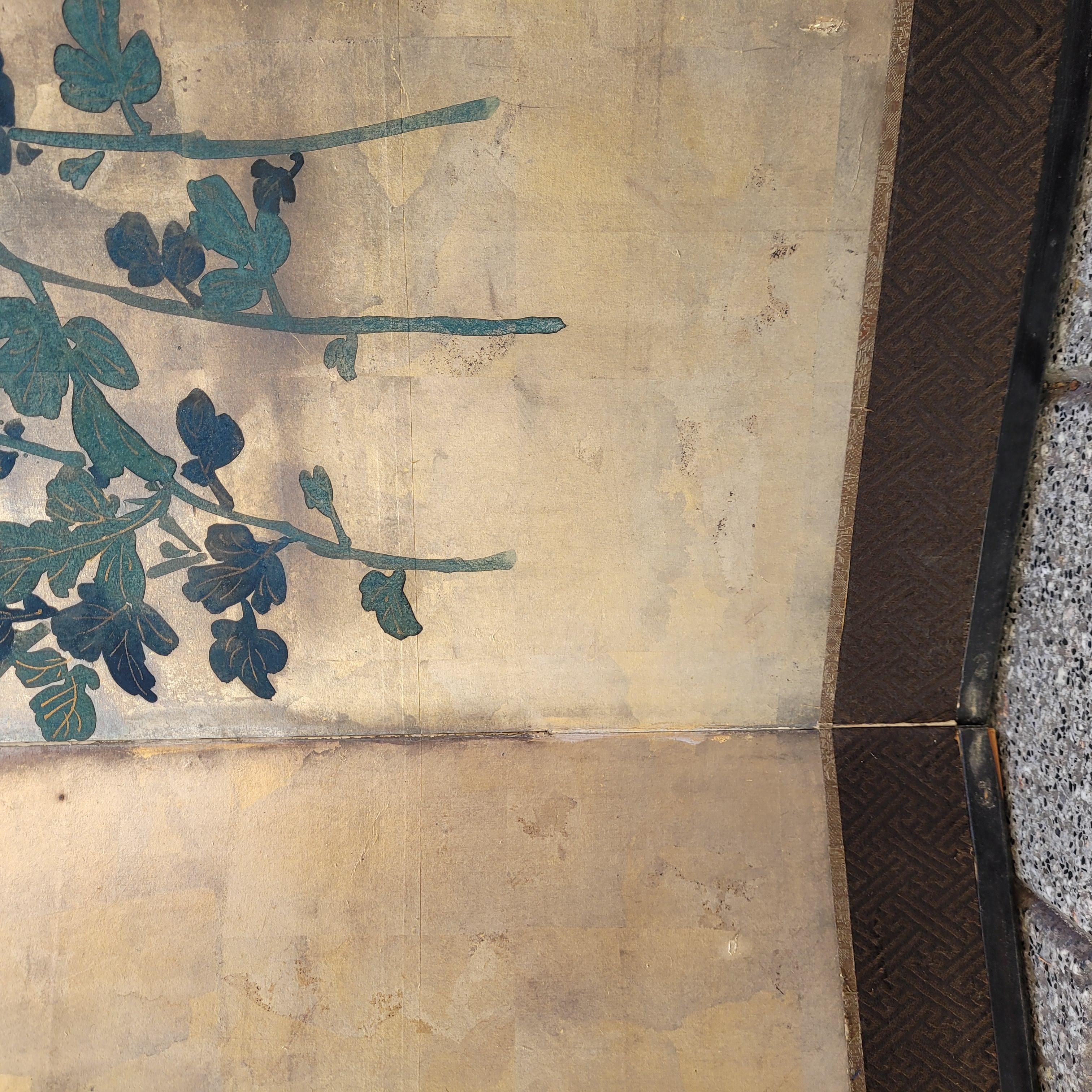 Byôbu Screen 屏風 Chrysanthemums, Rinpa School, Edo / Meiji period For Sale 7