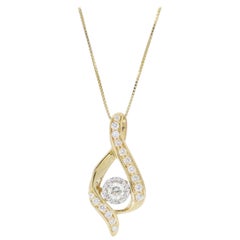Bypass Style Diamond Necklace