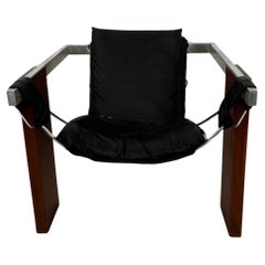 Byron Botker & Jerry Johnson Leather Sling Chair for Landes MFG