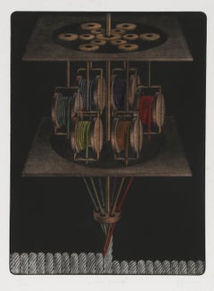 Light Bondage, Photorealist Mezzotint by Byron Bratt