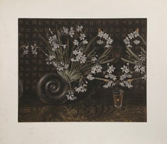 Narcissus and Echo, Photorealist Mezzotint by Byron Bratt