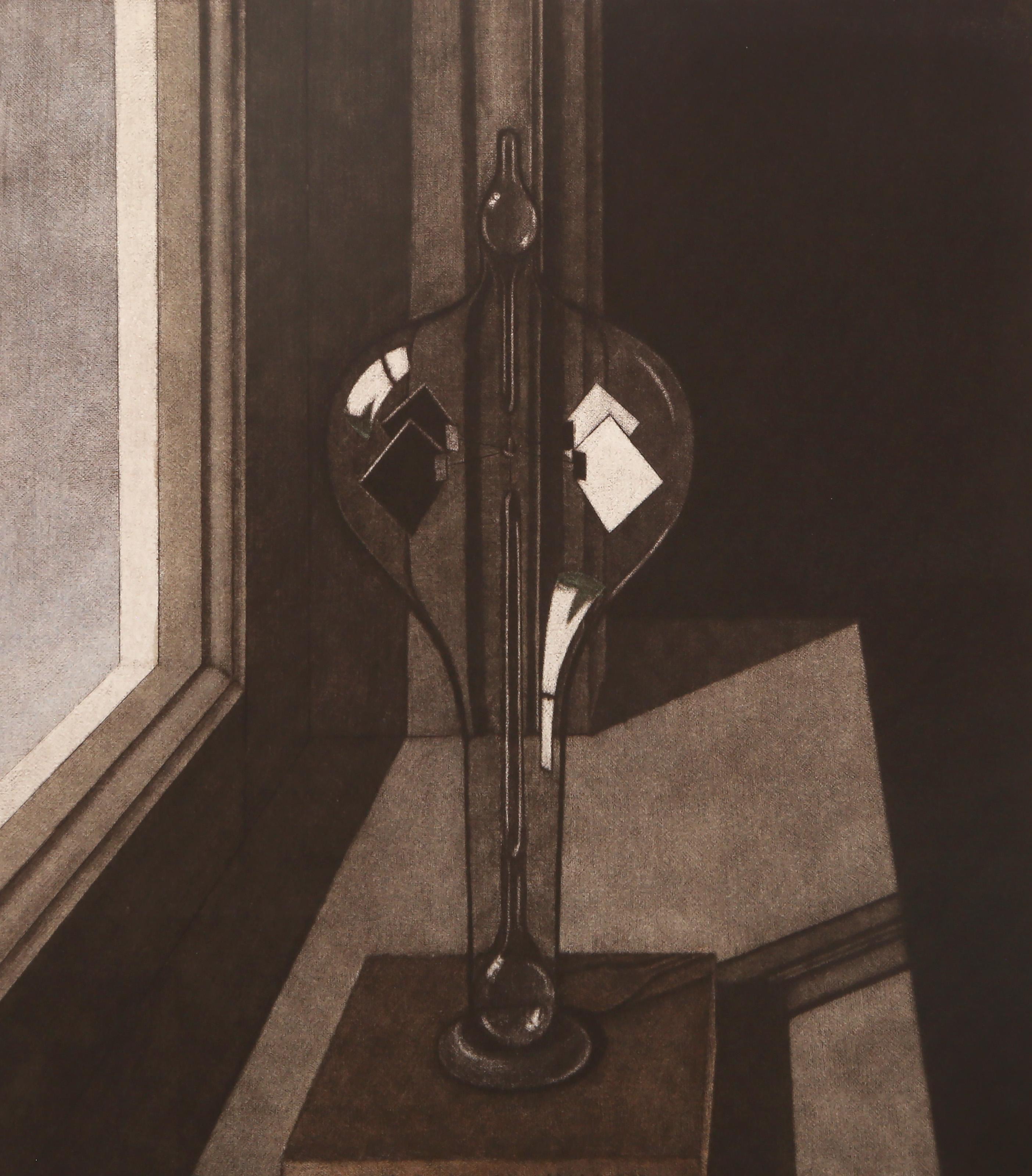 Solar Wind: I Only Count The Sunny Hours, Surrealist Mezzotint by Byron Bratt For Sale 1