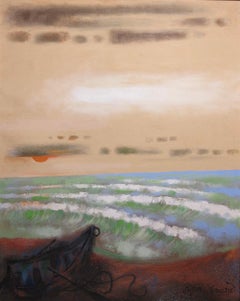 Provincetown Beach (abstract seascape painting)