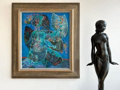 El viaje nocturno - Pintura por goteo como Jackson Pollock