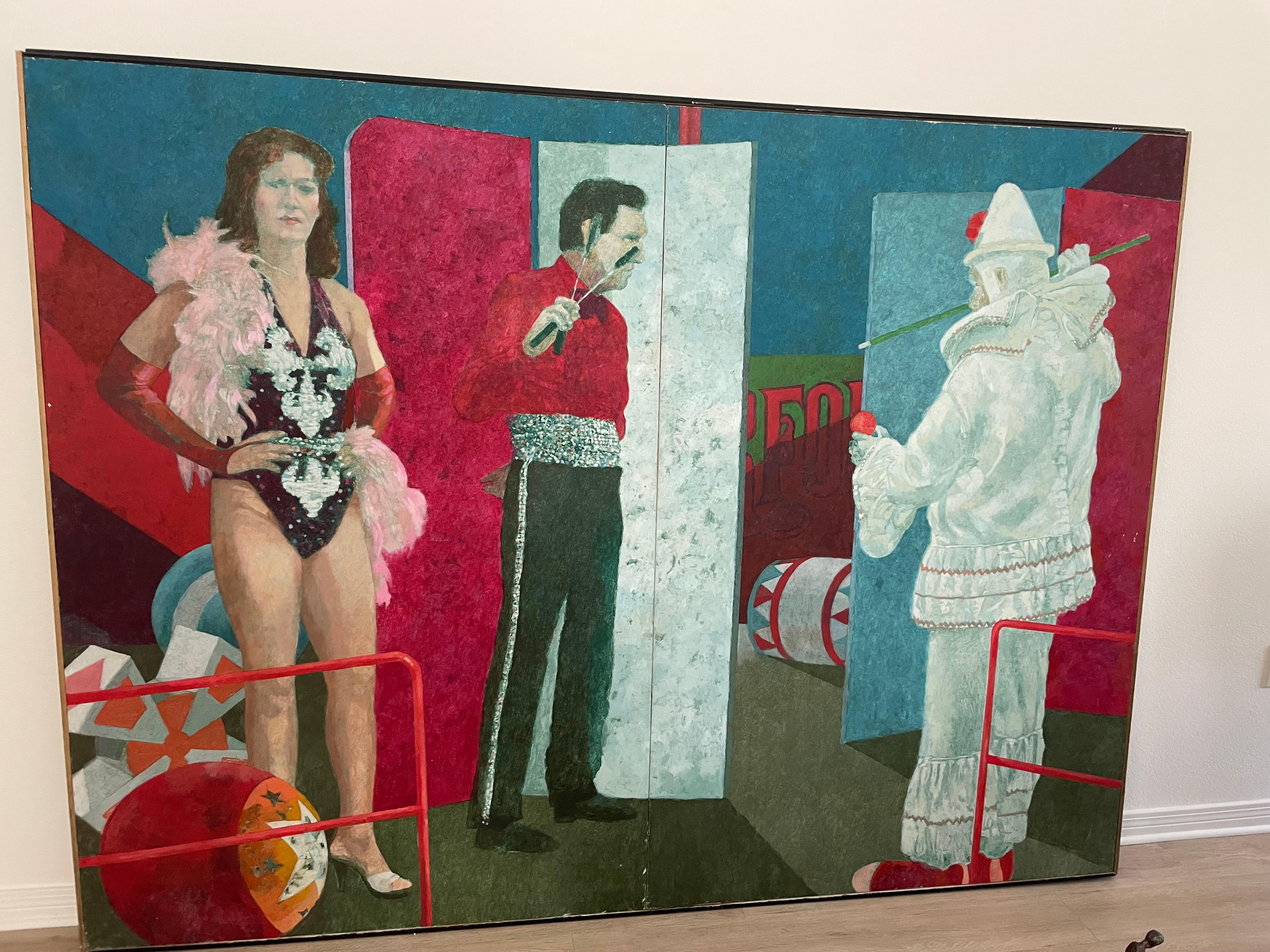 Fred, Clown, and Show Girl from Byron Burford's Circus Imagery 1